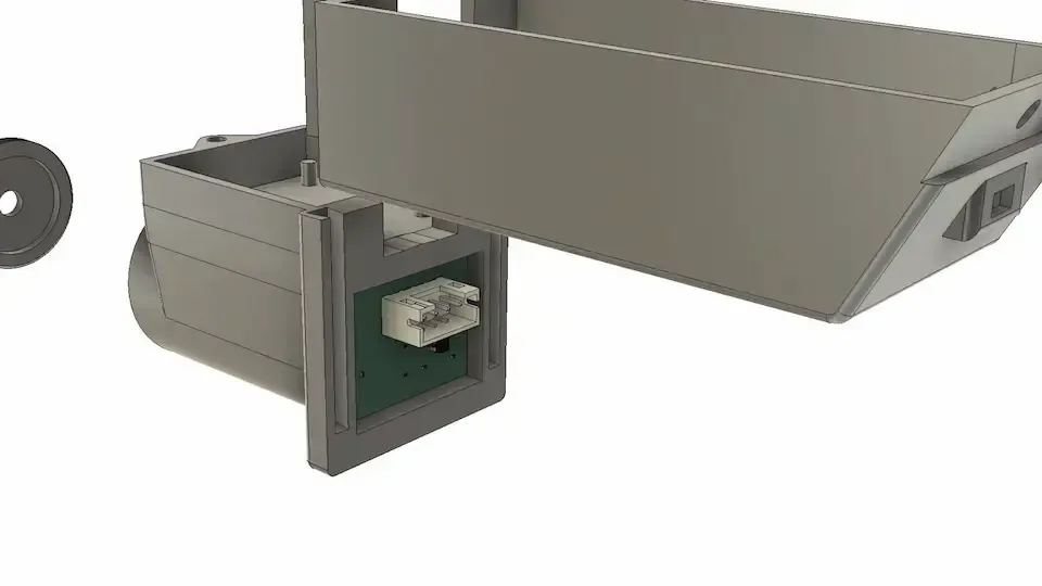 Final prototype design: the main housing enclosing the hardware components
