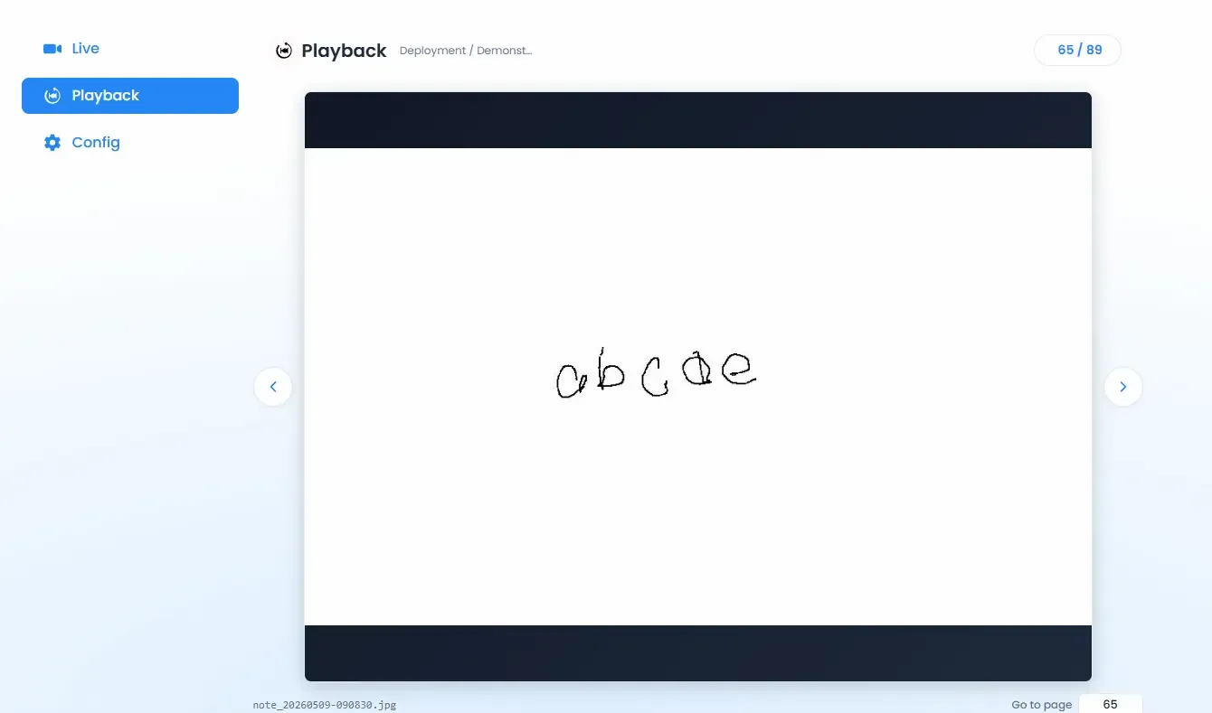 Main gallery page: showing recent sessions (individual notes) and recent galleries (grouped collections of notes)