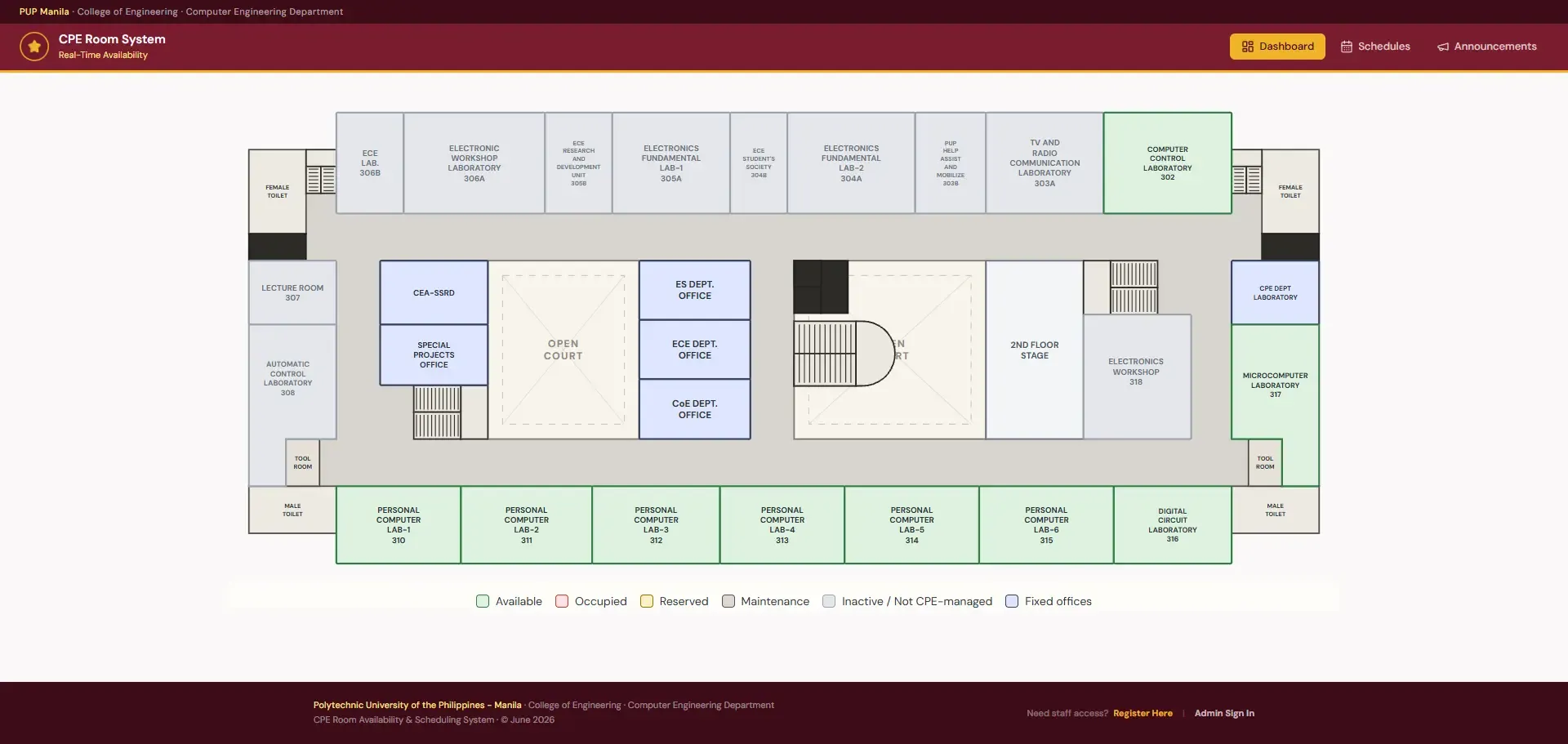 CPE Room Availability System